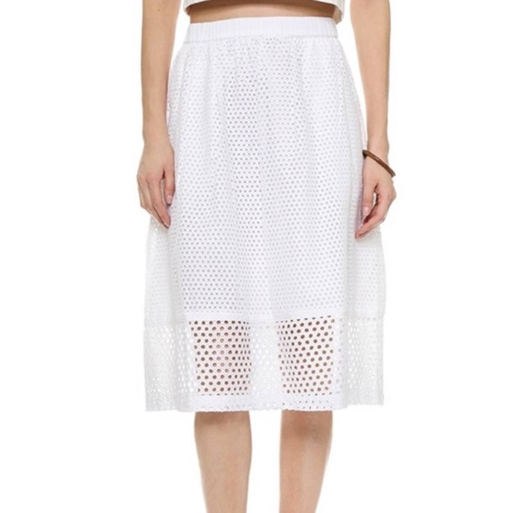 Madewell Trelliswork Eyelet Skirt XS